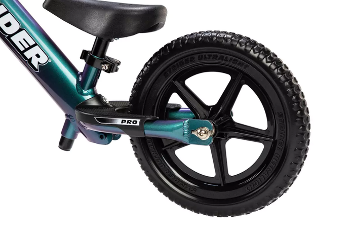 Strider 12 Pro Metallic Aqua Balance Bike Learn to Ride Strider Bikes Australia